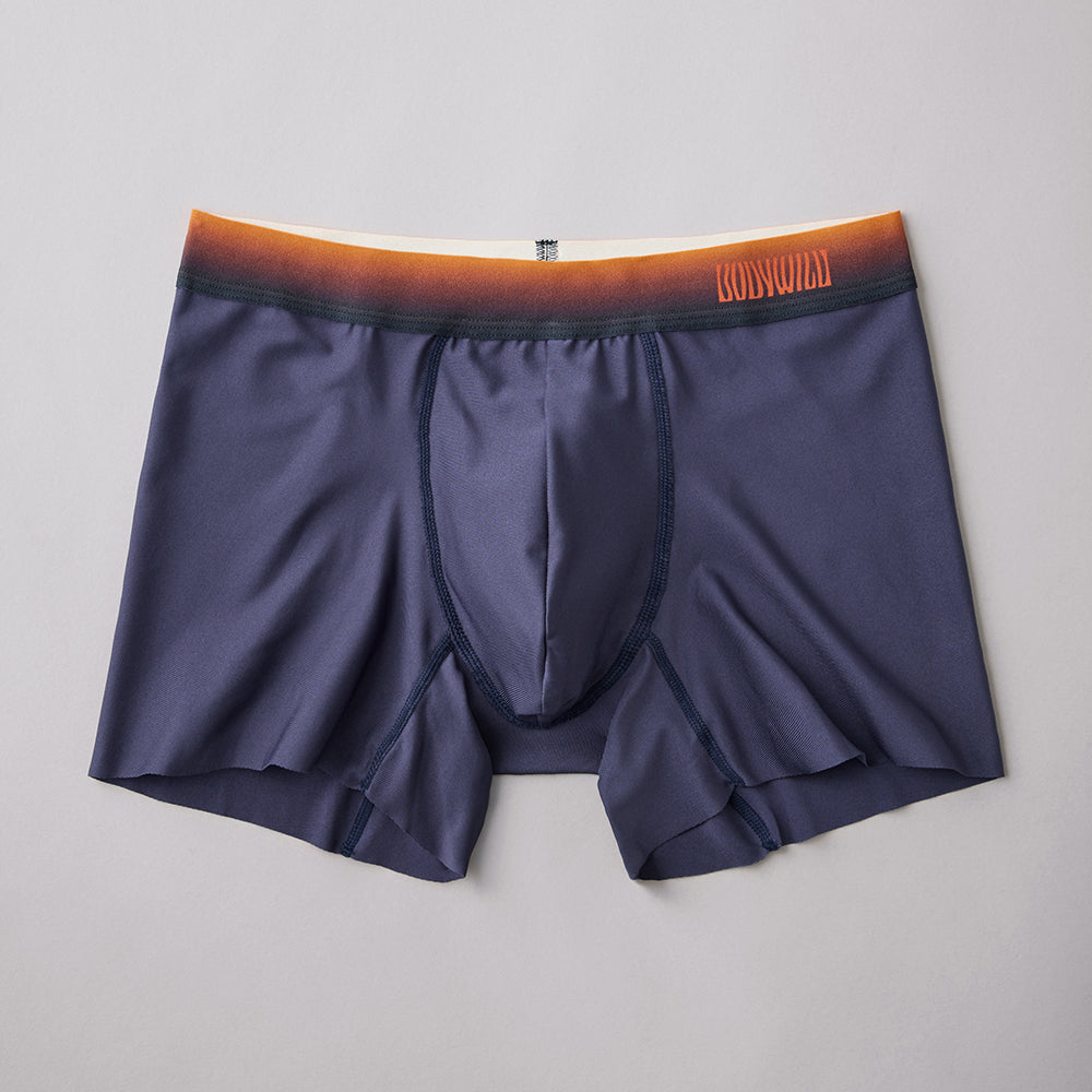 ボディワイルド BODY WILD 【裾きりっぱなし】ボクサーパンツ（前とじ） 【返品不可商品】 （ネービーブルー） ネービーブルー