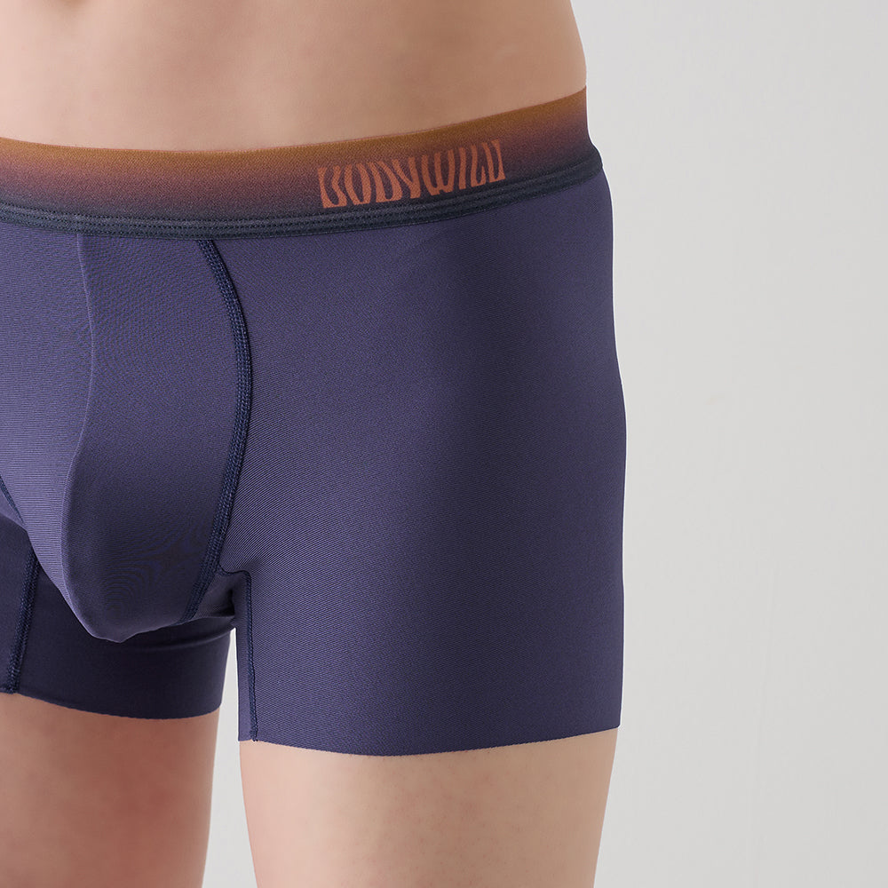 ボディワイルド BODY WILD 【裾きりっぱなし】ボクサーパンツ（前とじ） 【返品不可商品】 （ネービーブルー） ネービーブルー