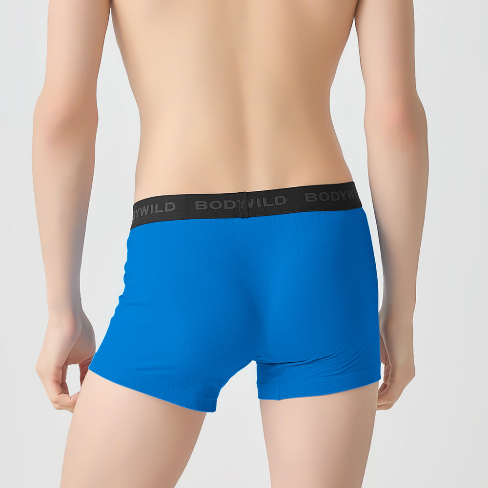 ボディワイルド BODY WILD 【綿混/デニム調】ボクサーパンツ（前あき） 【返品不可商品】 （ライトブルー） ライトブルー
