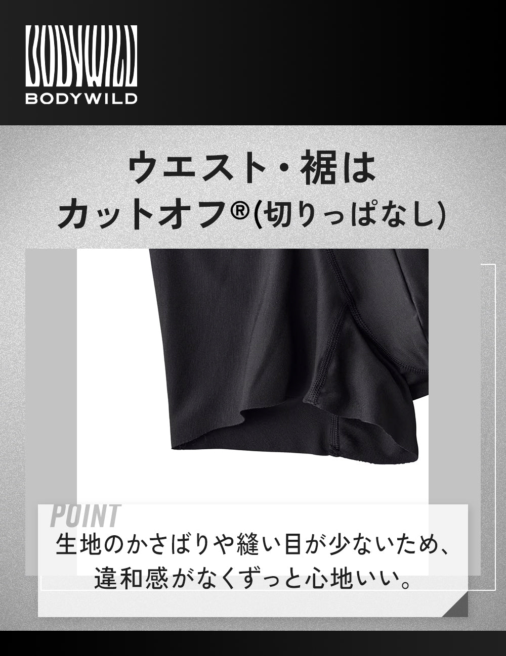 ボディワイルド BODY WILD 【腰ゴムなし】エアーズボクサーパンツ（ショートタイプ）（前とじ） 【返品不可商品】 （ブラック） ブラック