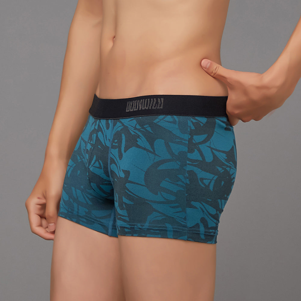 ボディワイルド BODY WILD 【ジャガード編み】ボクサーパンツ（前とじ） 【返品不可商品】 （ダークブルー） ダークブルー