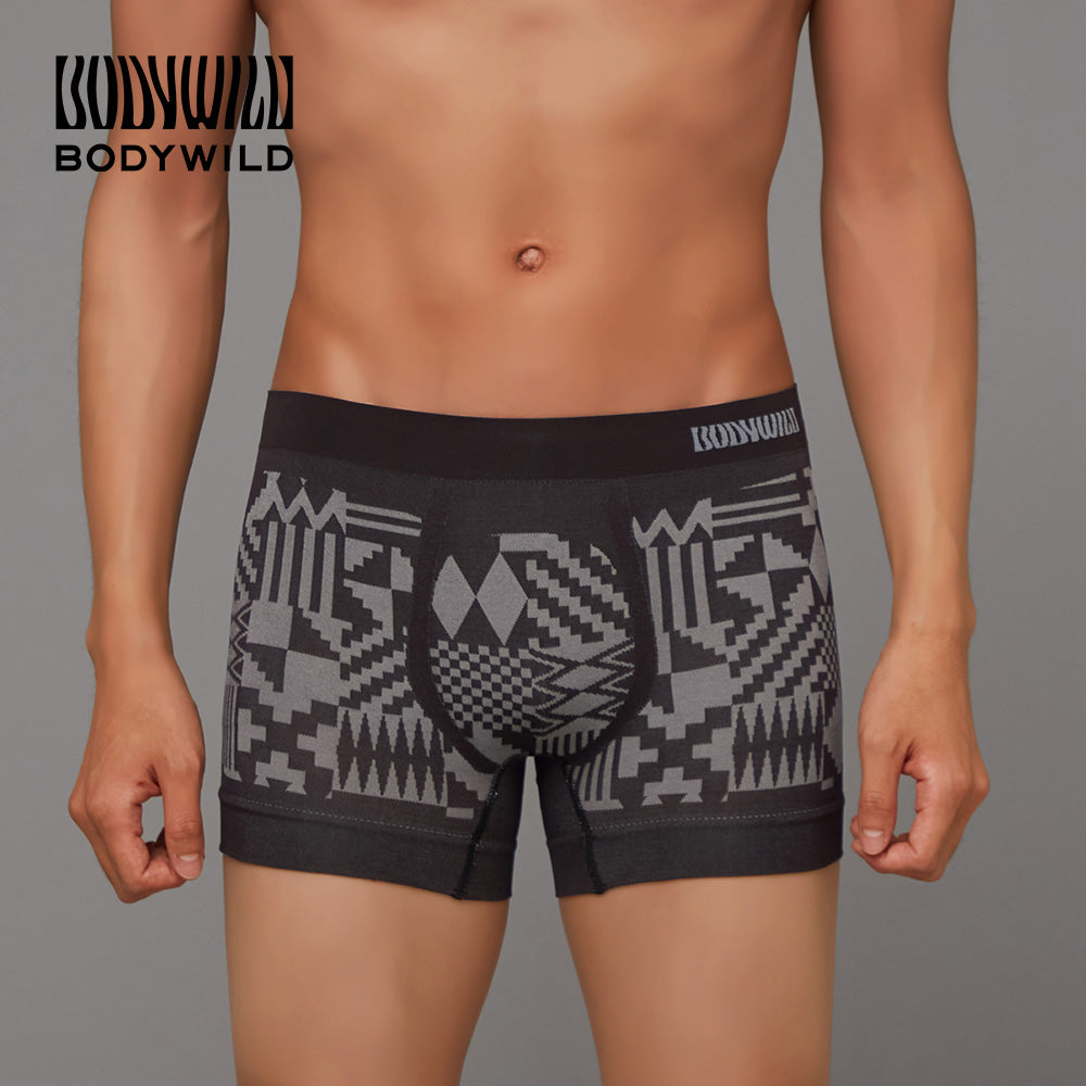 ボディワイルド BODY WILD 【3D-Boxer】ボクサーパンツ（前とじ） 【返品不可商品】 （ブラック） ブラック