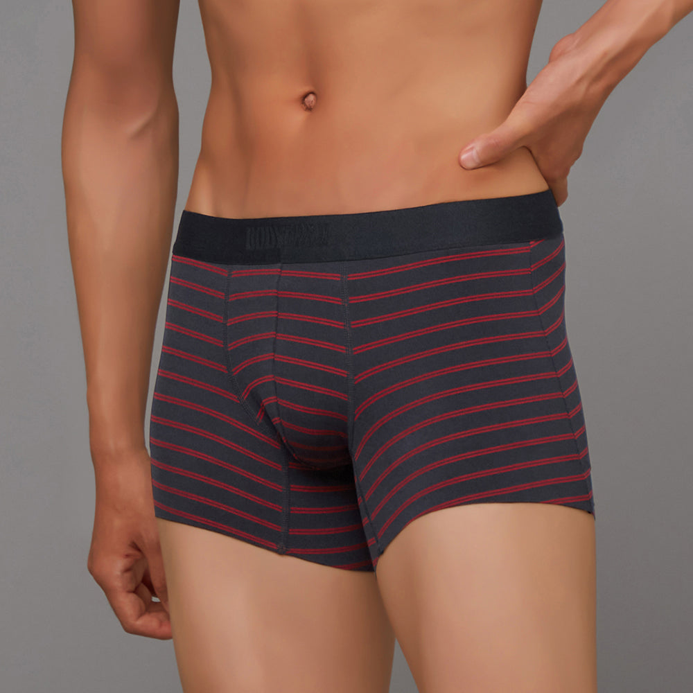 ボディワイルド BODY WILD 【BLACK DESIGN】ボクサーパンツ(前とじ) 【返品不可商品】 （ダークレッド） ダークレッド