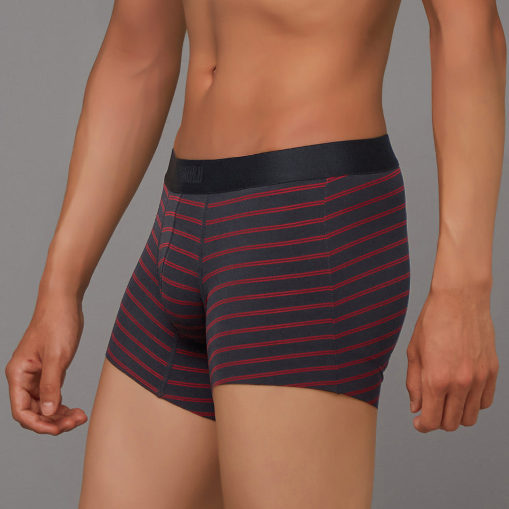 ボディワイルド BODY WILD 【BLACK DESIGN】ボクサーパンツ(前とじ) 【返品不可商品】 （ダークレッド） ダークレッド