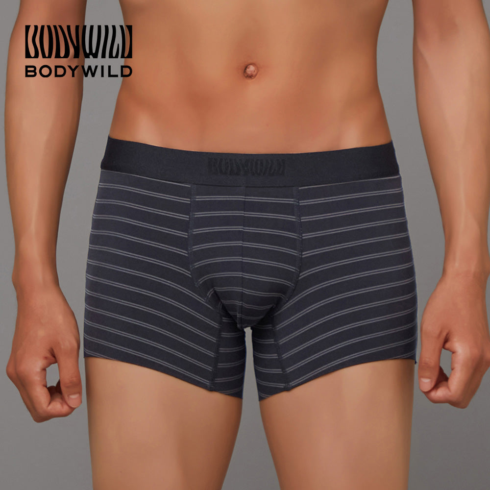ボディワイルド BODY WILD 【BLACK DESIGN】ボクサーパンツ(前とじ) 【返品不可商品】 （チャコールグレー） チャコールグレー