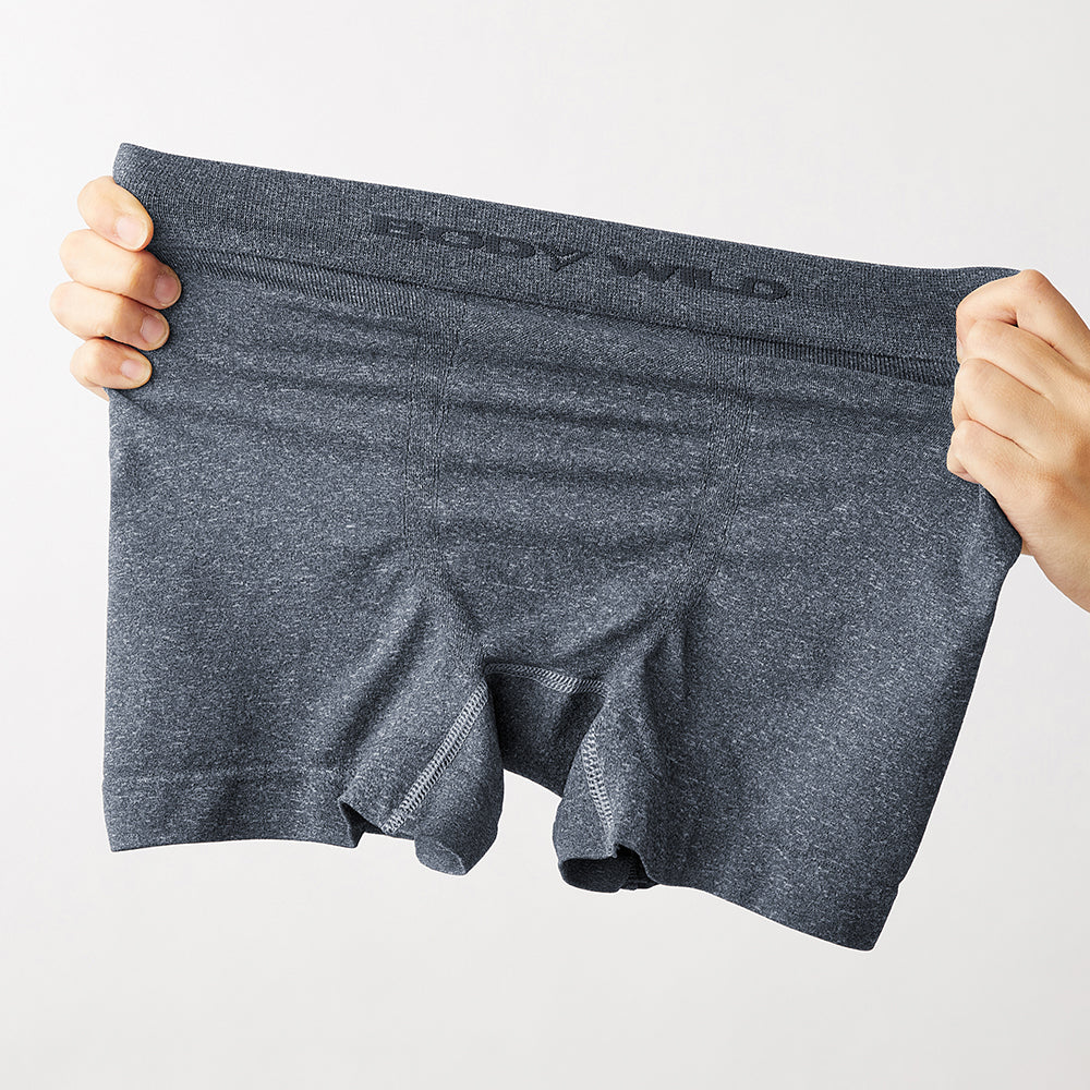 ボディワイルド BODY WILD 【3D-Boxer】ボクサーパンツ（前とじ） 【返品不可商品】 （ブラックモク） ブラックモク