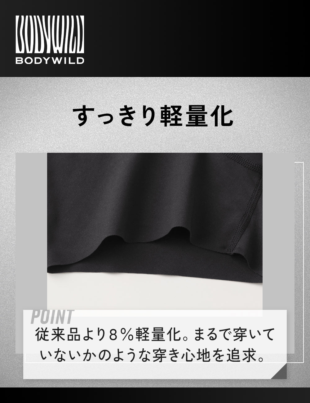 ボディワイルド BODY WILD 【腰ゴムなし】ボクサーパンツ（前とじ）【返品不可商品】 （ブラック） ブラック