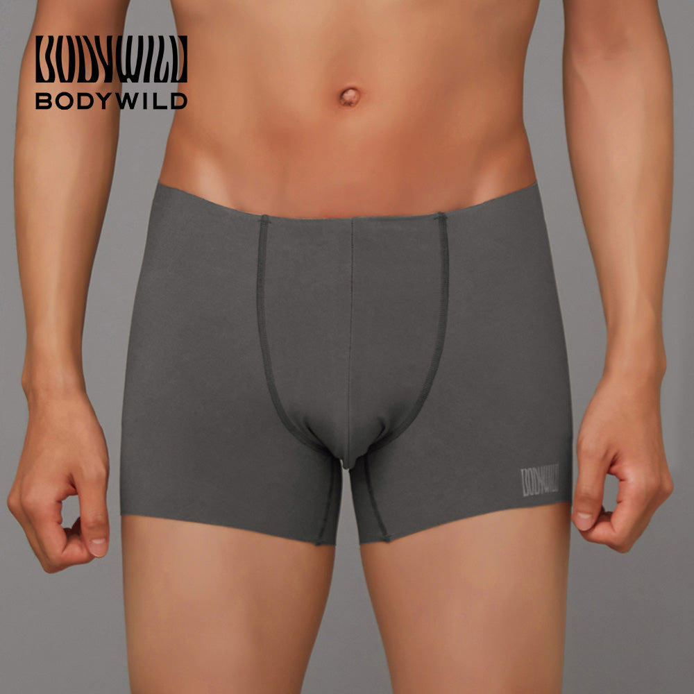 ボディワイルド BODY WILD 【腰ゴムなし】ボクサーパンツ（前とじ）【返品不可商品】 （チャコールグレー） チャコールグレー