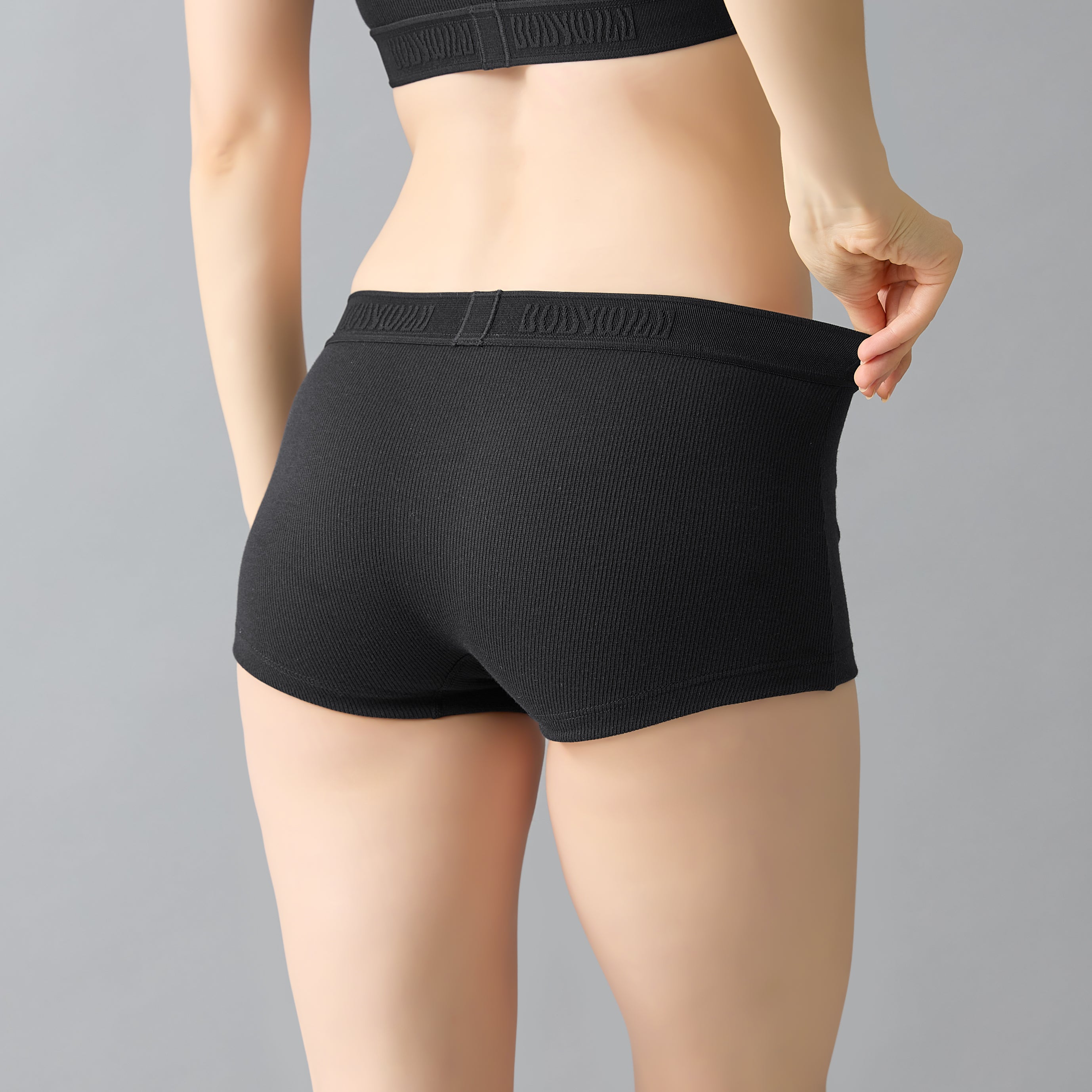 ボディワイルド BODY WILD 【綿混】STANDARD ボクサーショーツ 【返品不可商品】 （ブラック） ブラック