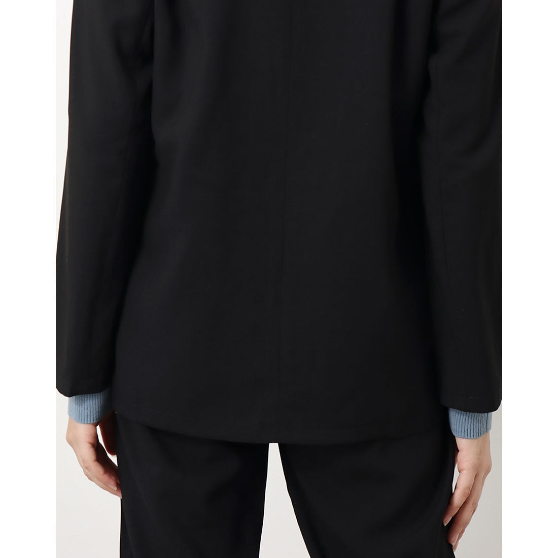 ジュノア JUNOAH 2つボタンダブルジャケットセットアップ（ブラック） ブラック