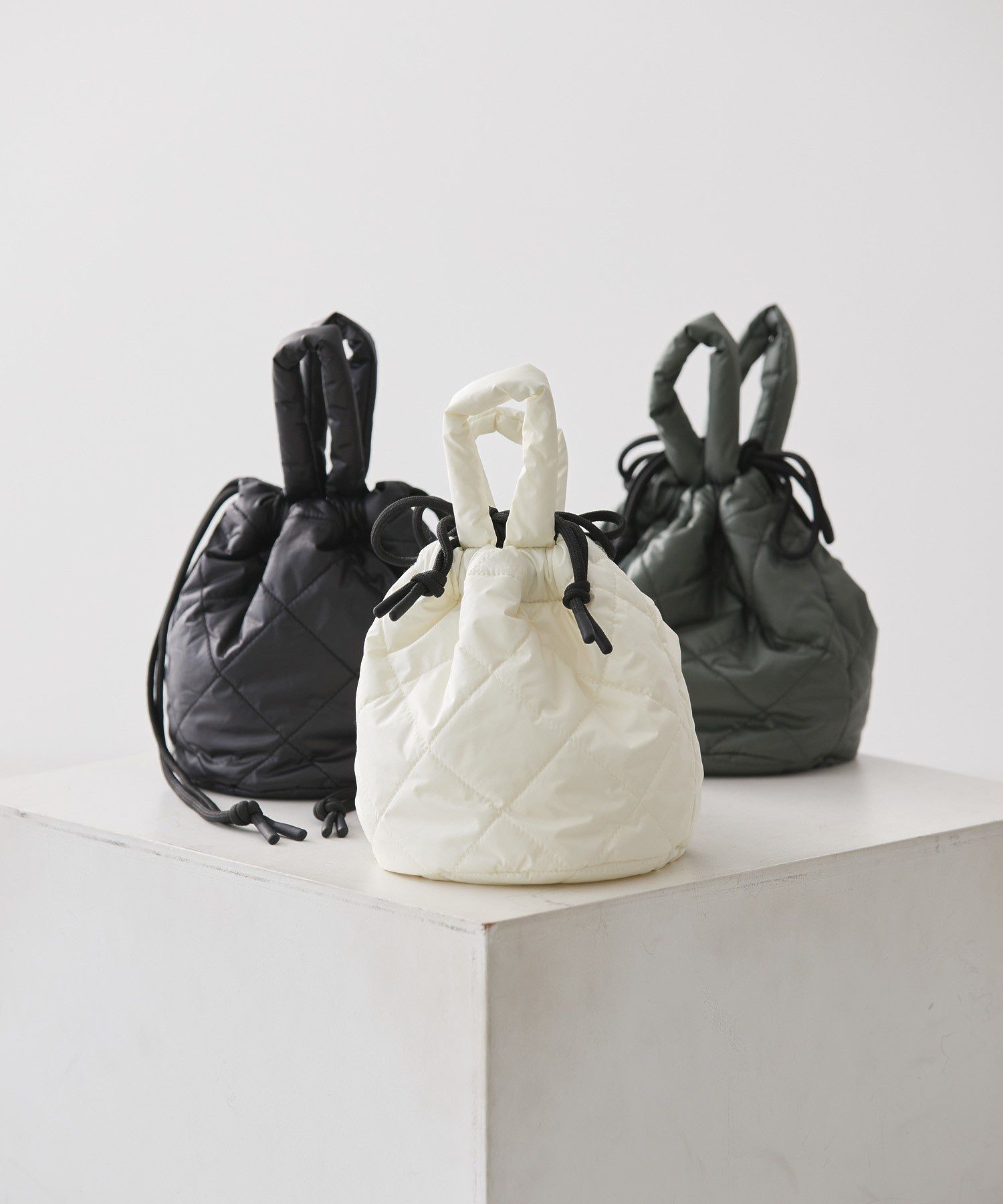 アメリカンホリック AMERICAN HOLIC キルティングミニBAG① （オリーブ） オリーブ
