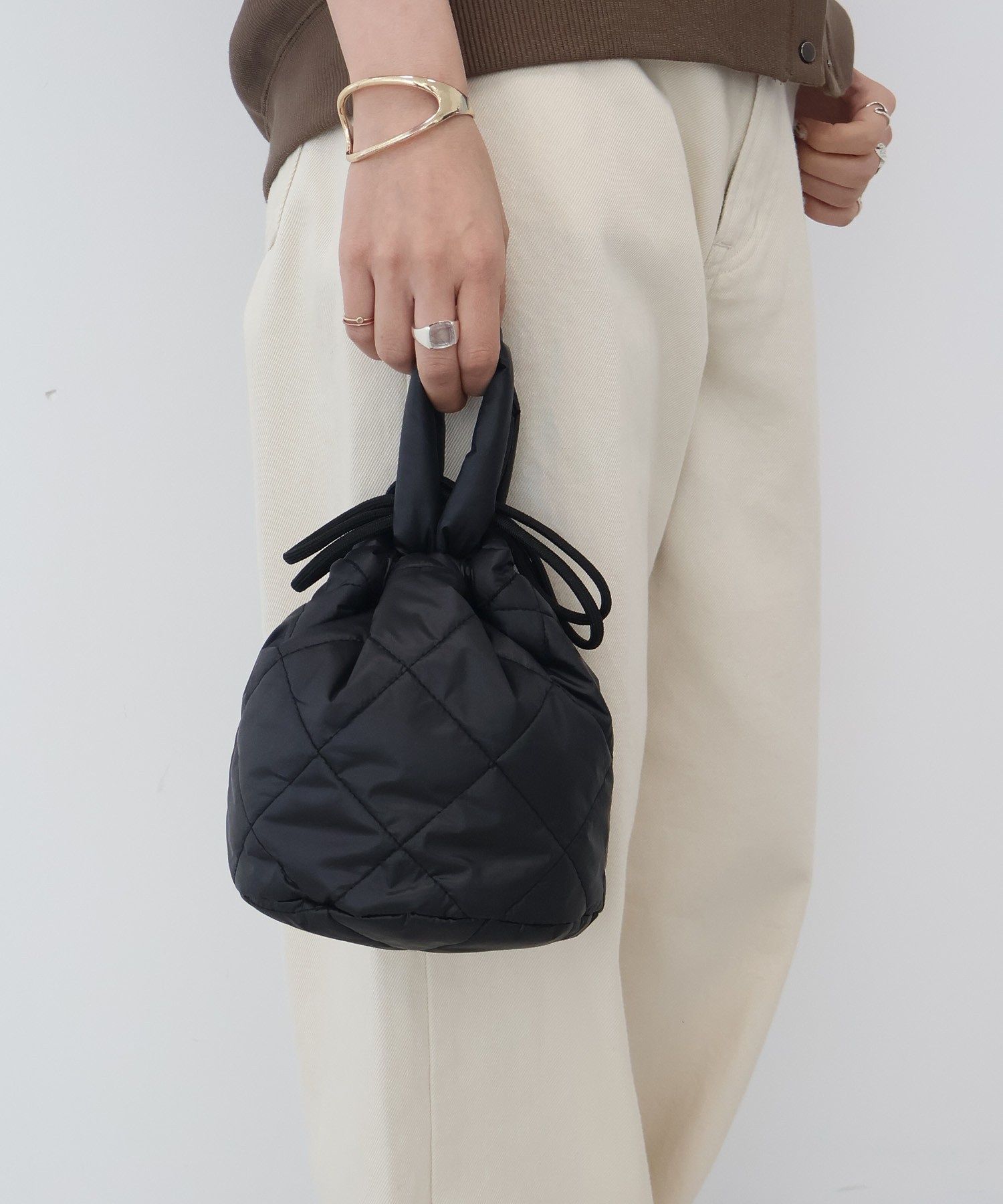 アメリカンホリック AMERICAN HOLIC キルティングミニBAG① （ブラック） ブラック