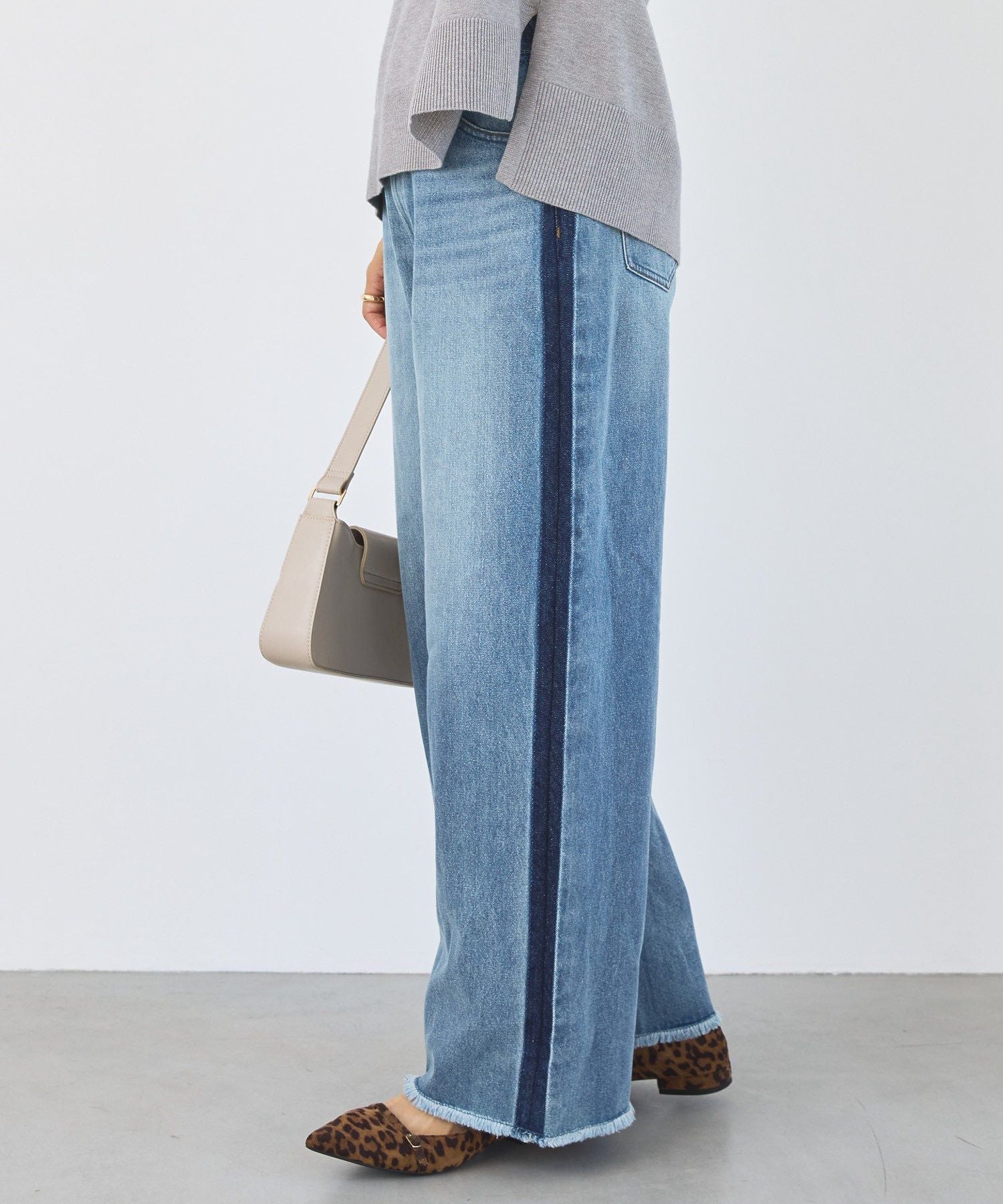 アメリカンホリック AMERICAN HOLIC サイドラインデニム （グレー） グレー