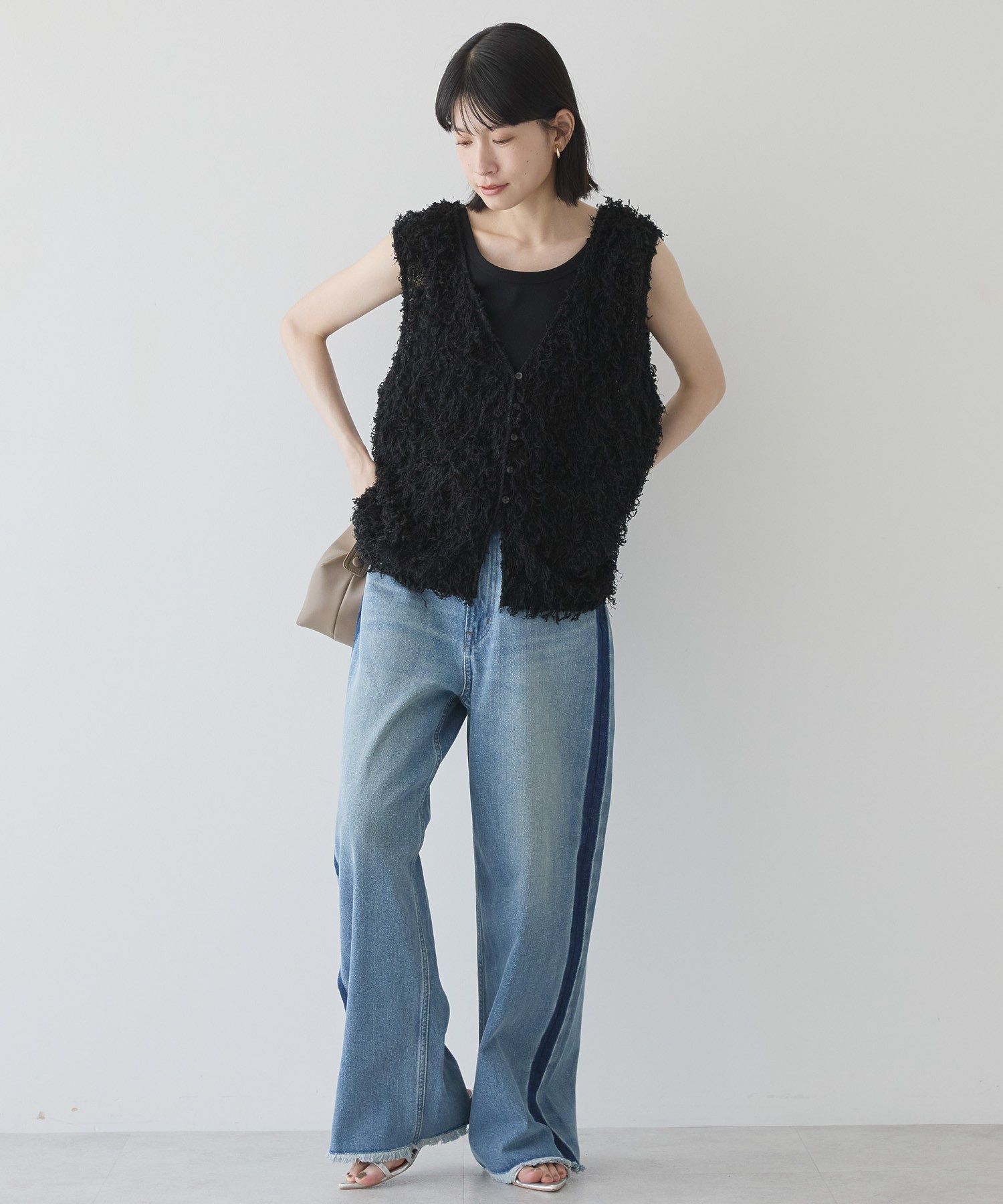 アメリカンホリック AMERICAN HOLIC サイドラインデニム （グレー） グレー