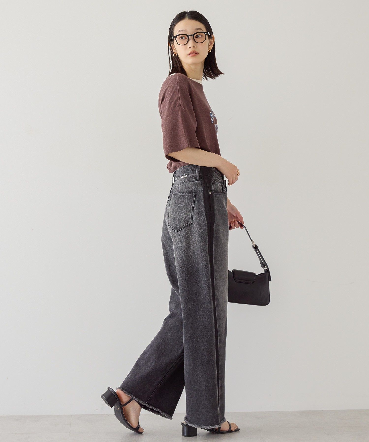 アメリカンホリック AMERICAN HOLIC サイドラインデニム （グレー） グレー