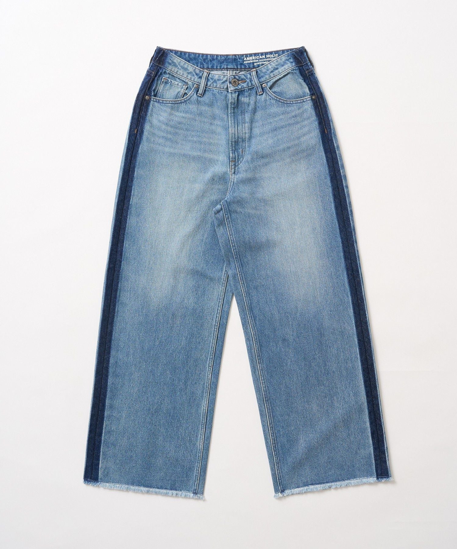 アメリカンホリック AMERICAN HOLIC サイドラインデニム （グレー） グレー