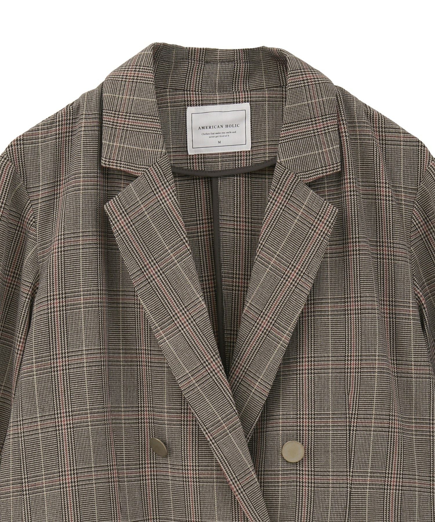 アメリカンホリック AMERICAN HOLIC イージーケアWテーラードジャケット （ネイビー） ネイビー