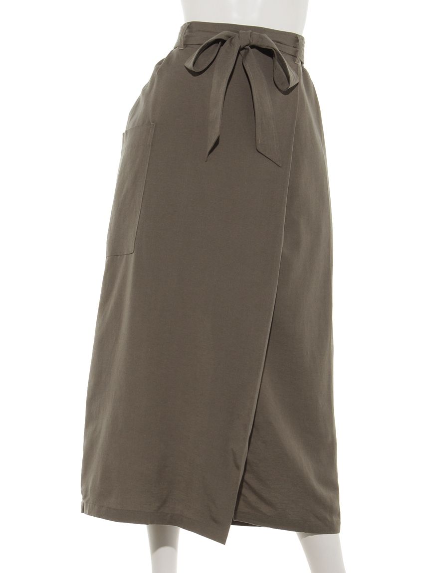 アメリカンホリック AMERICAN HOLIC ラップ風タイトスカート （Brown） Brown