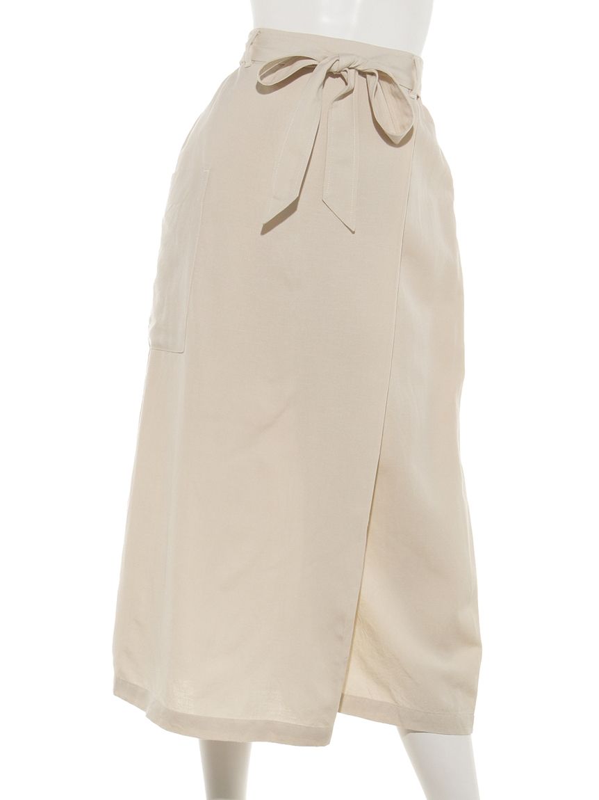 アメリカンホリック AMERICAN HOLIC ラップ風タイトスカート （Beige） Beige