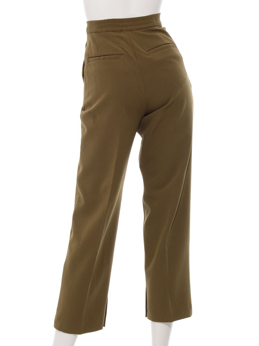 アメリカンホリック AMERICAN HOLIC サイドスリットセンタープレス細見えパンツ （Olive） Olive