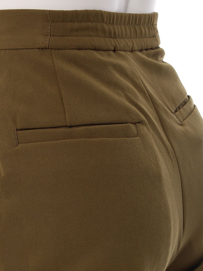 アメリカンホリック AMERICAN HOLIC サイドスリットセンタープレス細見えパンツ （Olive） Olive