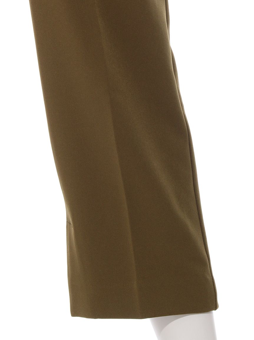 アメリカンホリック AMERICAN HOLIC サイドスリットセンタープレス細見えパンツ （Olive） Olive