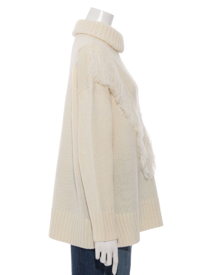 アメリカンホリック AMERICAN HOLIC フリンジケーブルニットプルオーバー （OffWhite） OffWhite