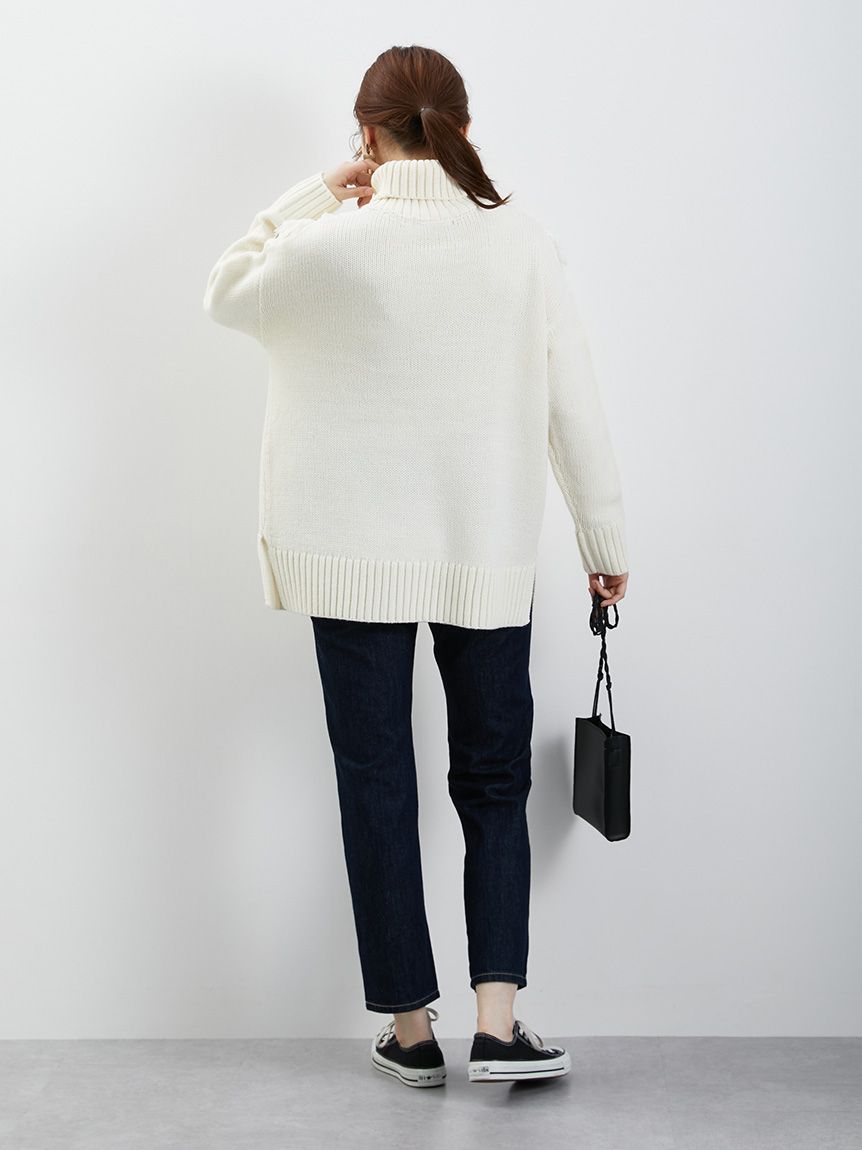 アメリカンホリック AMERICAN HOLIC フリンジケーブルニットプルオーバー （OffWhite） OffWhite