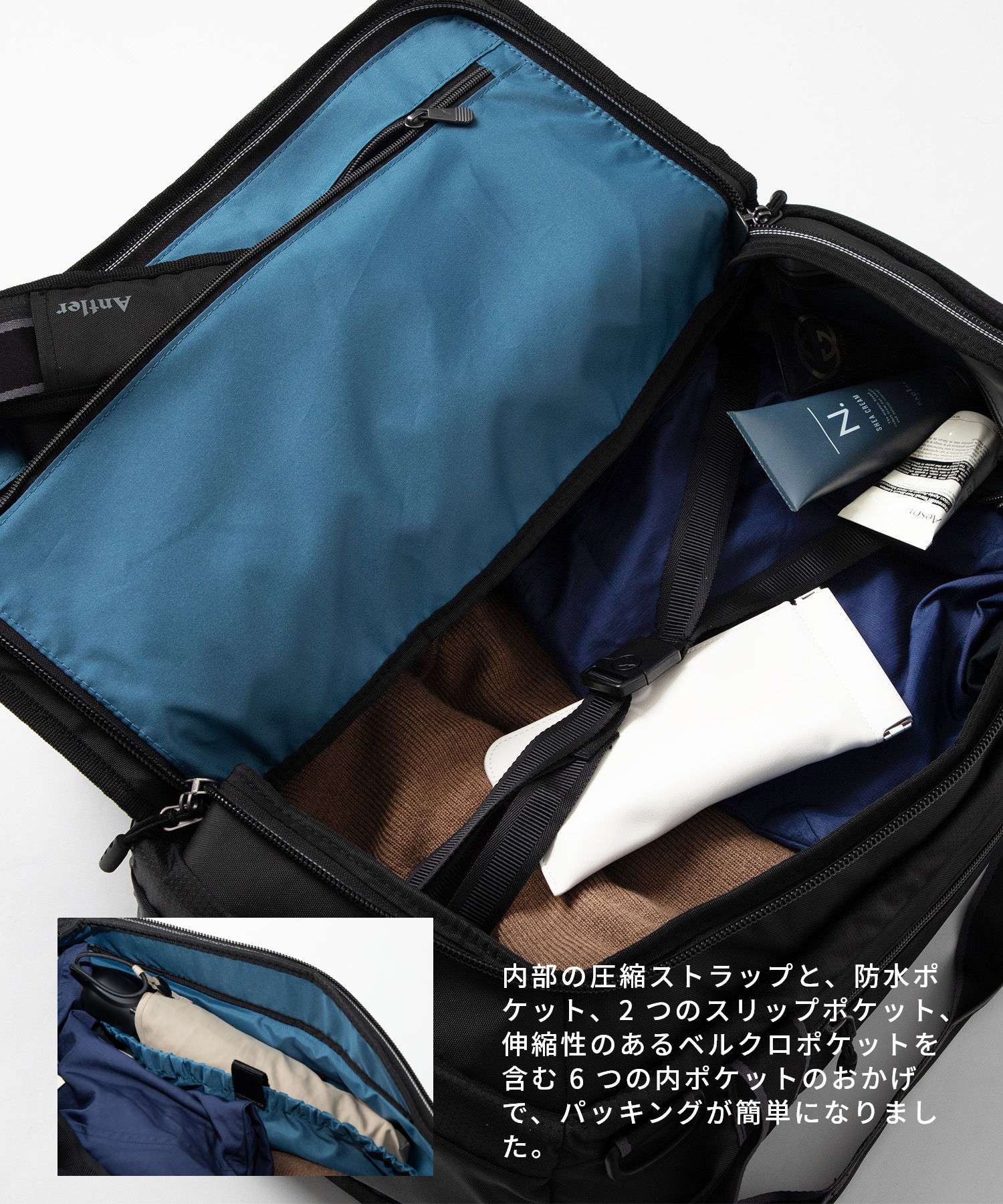 アントラー antler アントラー Antler 4705124042 ボストンバッグ Bamburgh Cabin Size Duffel メンズ レディース バッグ バンバラ キャビン ダッフルバッグ （ネイビー） ネイビー