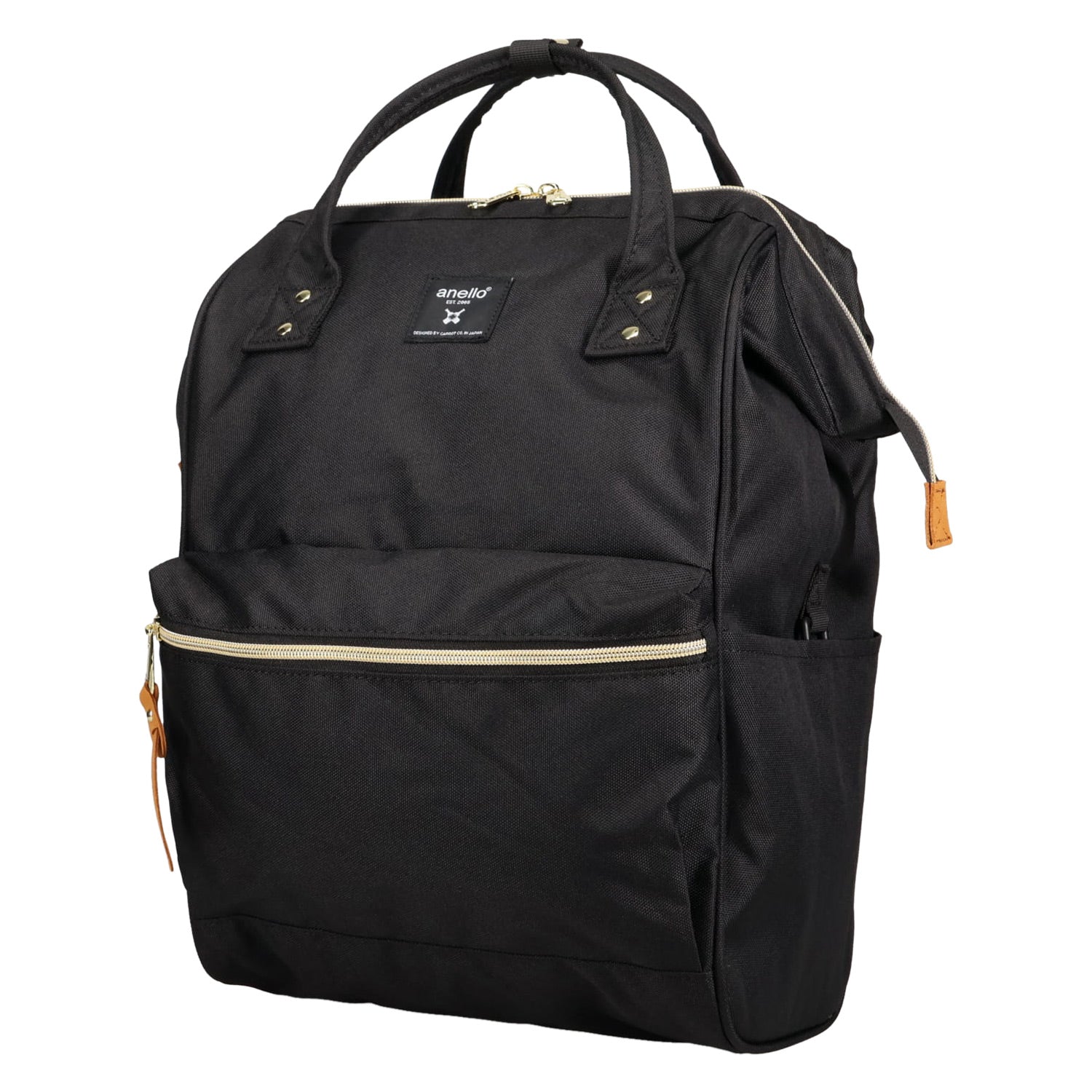 アネロ anello リュック バッグ バックパック クロスボトル メンズ レディース 18L A4 撥水 口金 ATB0193Z （ブラック(BK)） ブラック(BK)