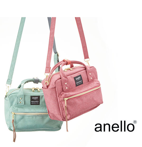 アネロ anello アネロ anello #AT-C1223 杢調ポリエステルキャンバス2WAYミニボストン
