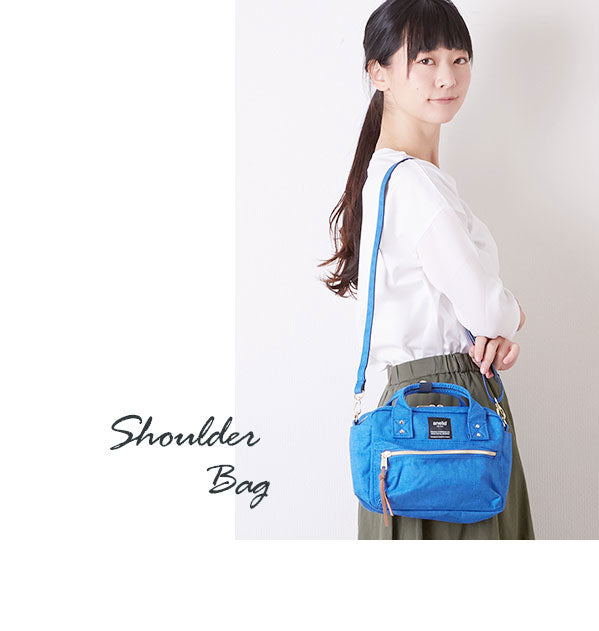 アネロ anello アネロ anello #AT-C1223 杢調ポリエステルキャンバス2WAYミニボストン