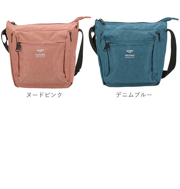 アネロ anello アネロ anello リップストップ杢調ポリ 縦型ショルダーバッグ AT-H1812