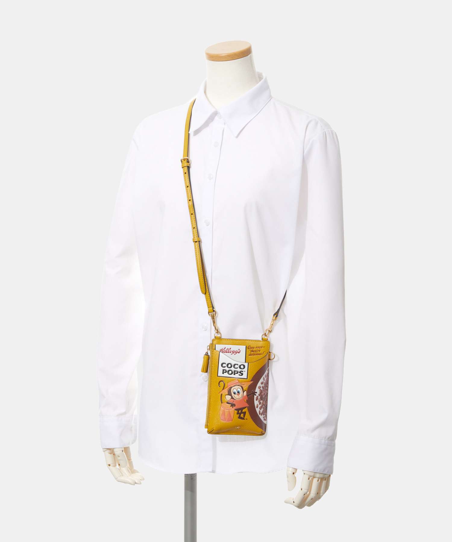 アニヤハインドマーチ Anya Hindmarch 5050925 179744 ショルダーバッグ ココポップス Anya Brands Zip Phone Pouch on Strap Coco Pops in Shiny Capra レディース