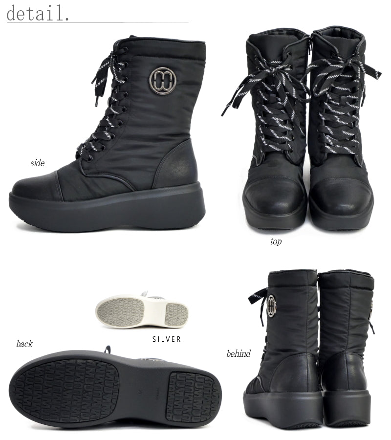 Antelope antelope MUUM mid boots volume sole warm non-slip logo lace zipper