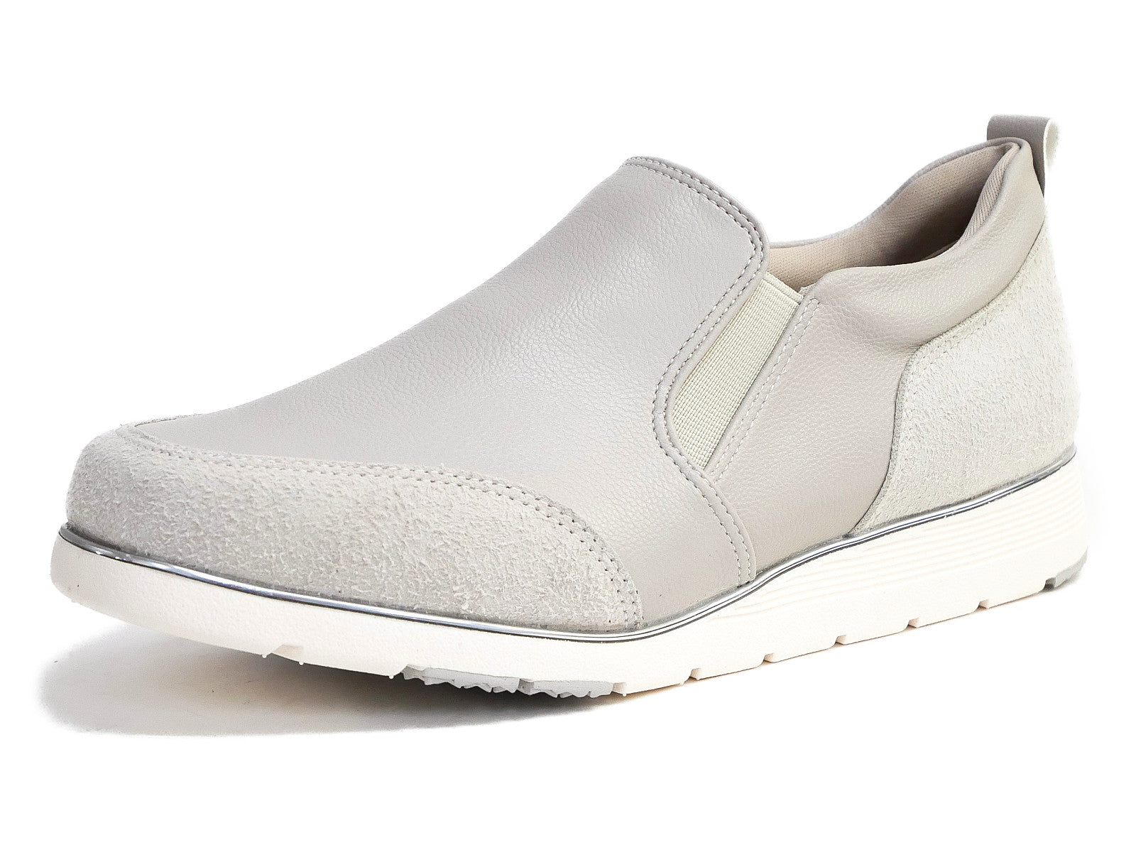 アンテロープ antelope スリッポンシューズ 超軽量 サイドゴム フラット スクエア 耐滑 抗菌 3e （ライトグレー） ライトグレー