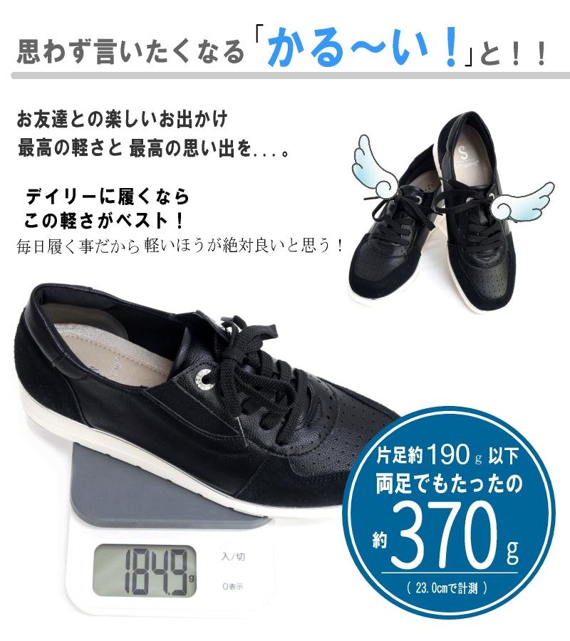 アンテロープ antelope レースアップシューズ スリッポン 軽量 サイドゴム フラット 耐滑 抗菌 3e （ホワイト） ホワイト