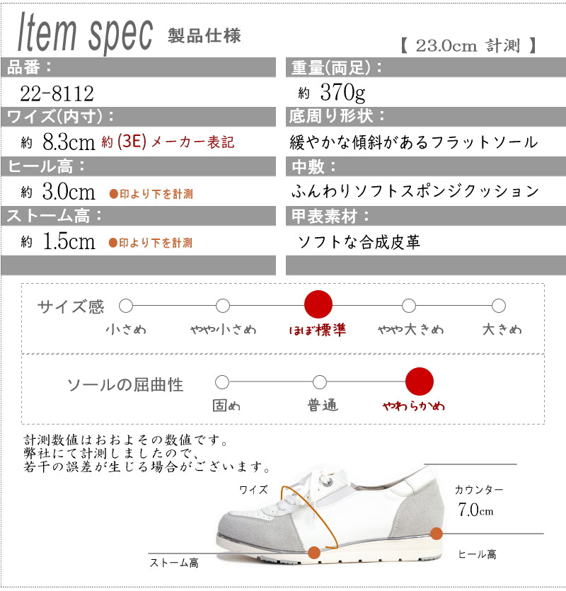 アンテロープ antelope レースアップシューズ スリッポン 軽量 サイドゴム フラット 耐滑 抗菌 3e （ホワイト） ホワイト