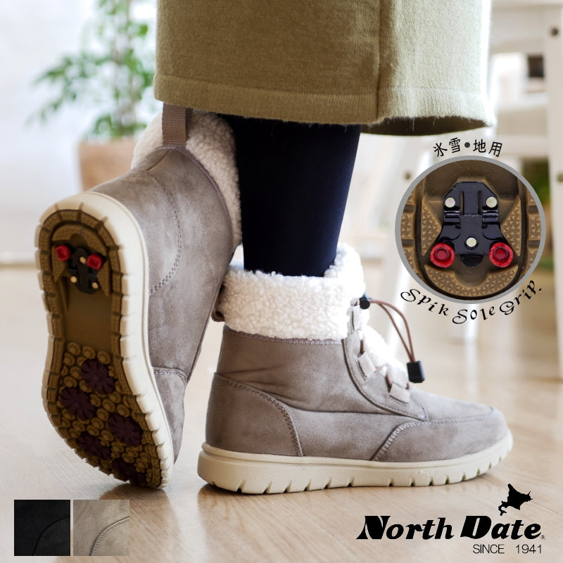 Antelope antelope North Date snow boots boa short length ladies grip spike