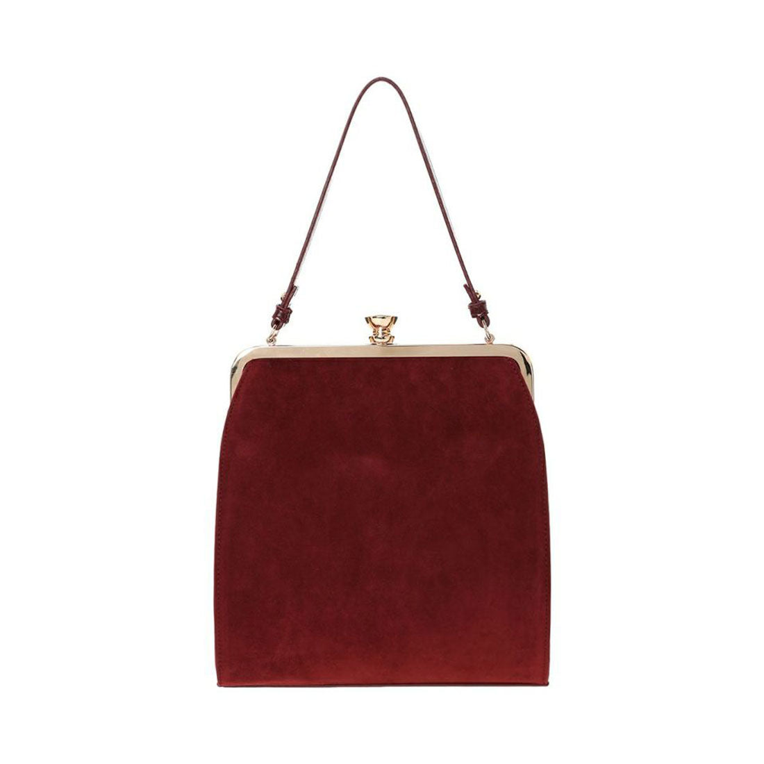 アンアナザーアンジェラス an another angelus カメオローズ刺繍スクエアがま口バッグ （BORDEAUX） BORDEAUX