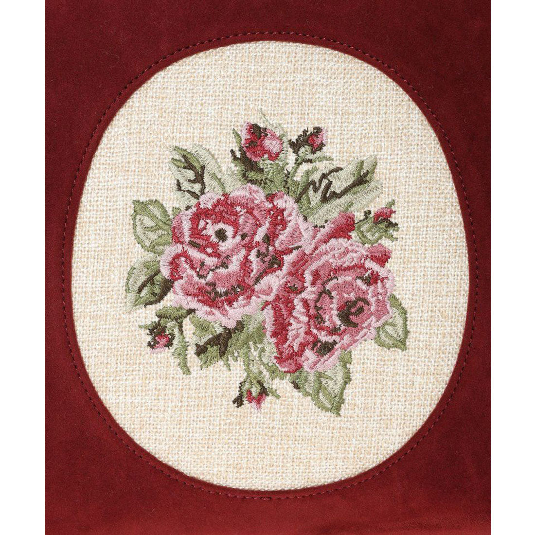 アンアナザーアンジェラス an another angelus カメオローズ刺繍スクエアがま口バッグ （BORDEAUX） BORDEAUX