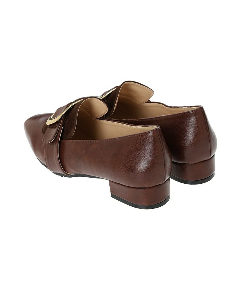 アンアナザーアンジェラス an another angelus バックル使いローヒールシューズ