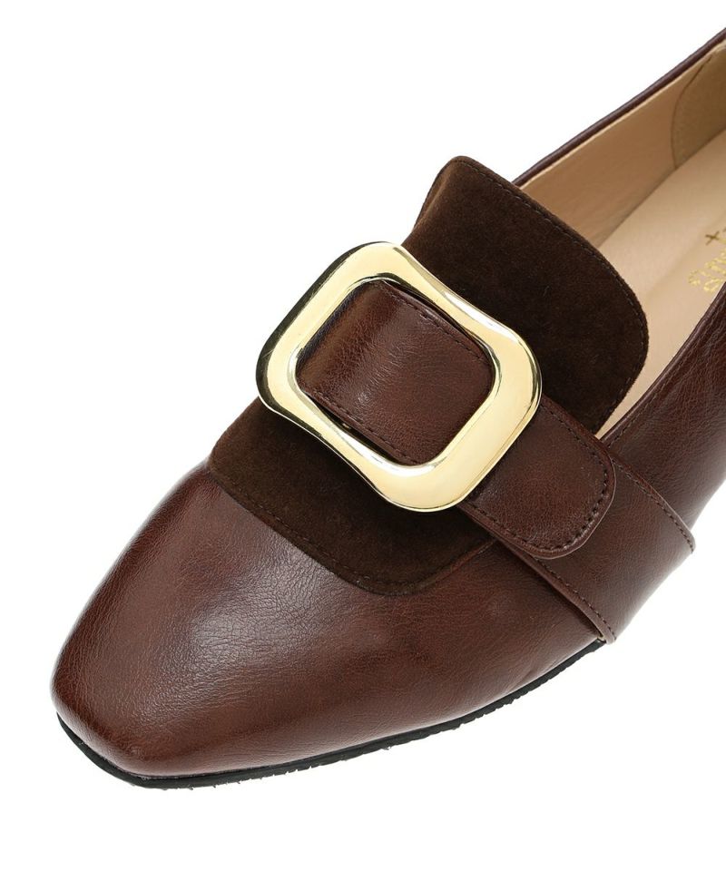 アンアナザーアンジェラス an another angelus バックル使いローヒールシューズ