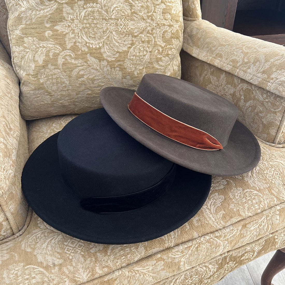 アンアナザーアンジェラス an another angelus ロングベロアリボンキャノチェ （BLACK） BLACK