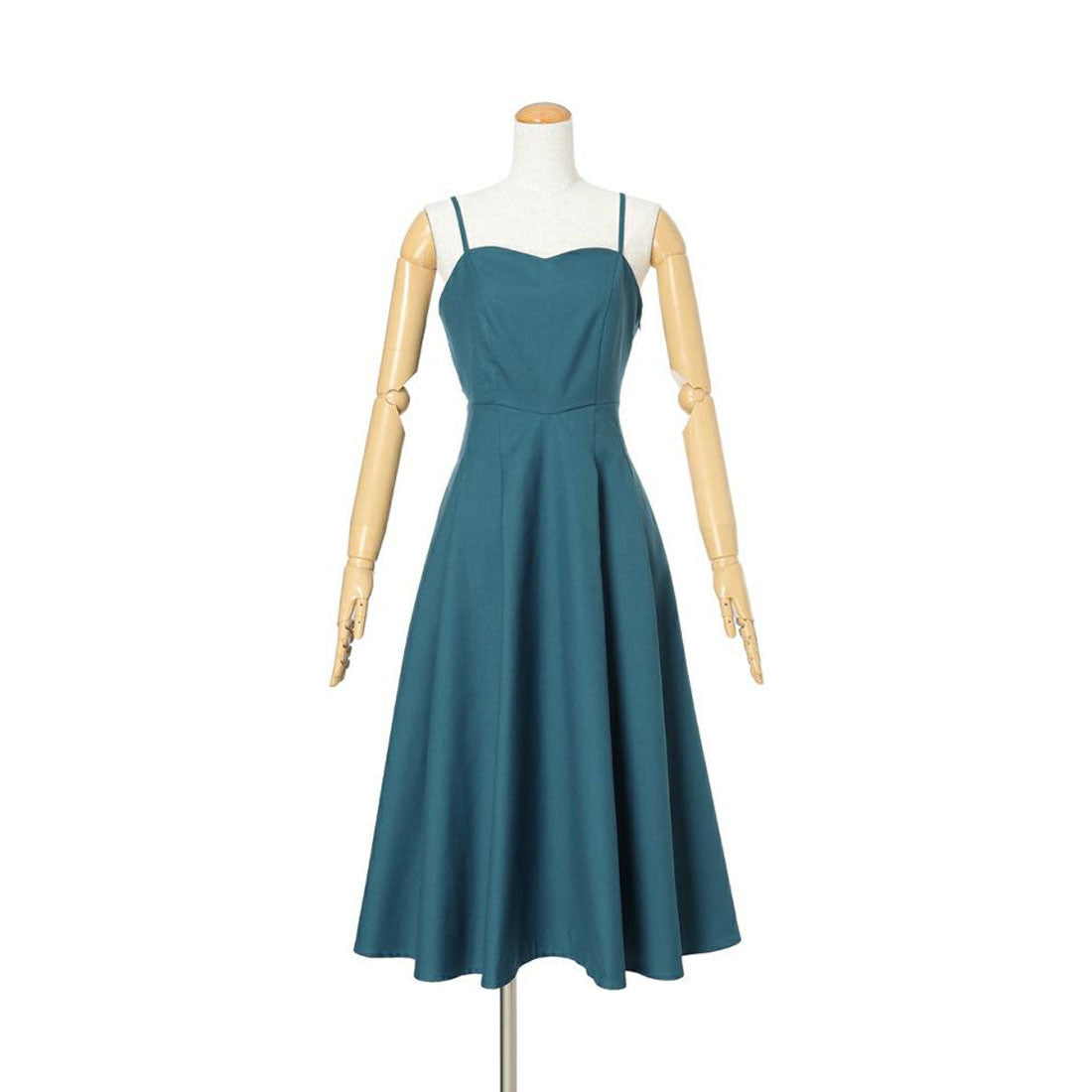 アンアナザーアンジェラス an another angelus 【洗える】バック カッティング キャミ ワンピース  （BLUE GREEN） BLUE GREEN