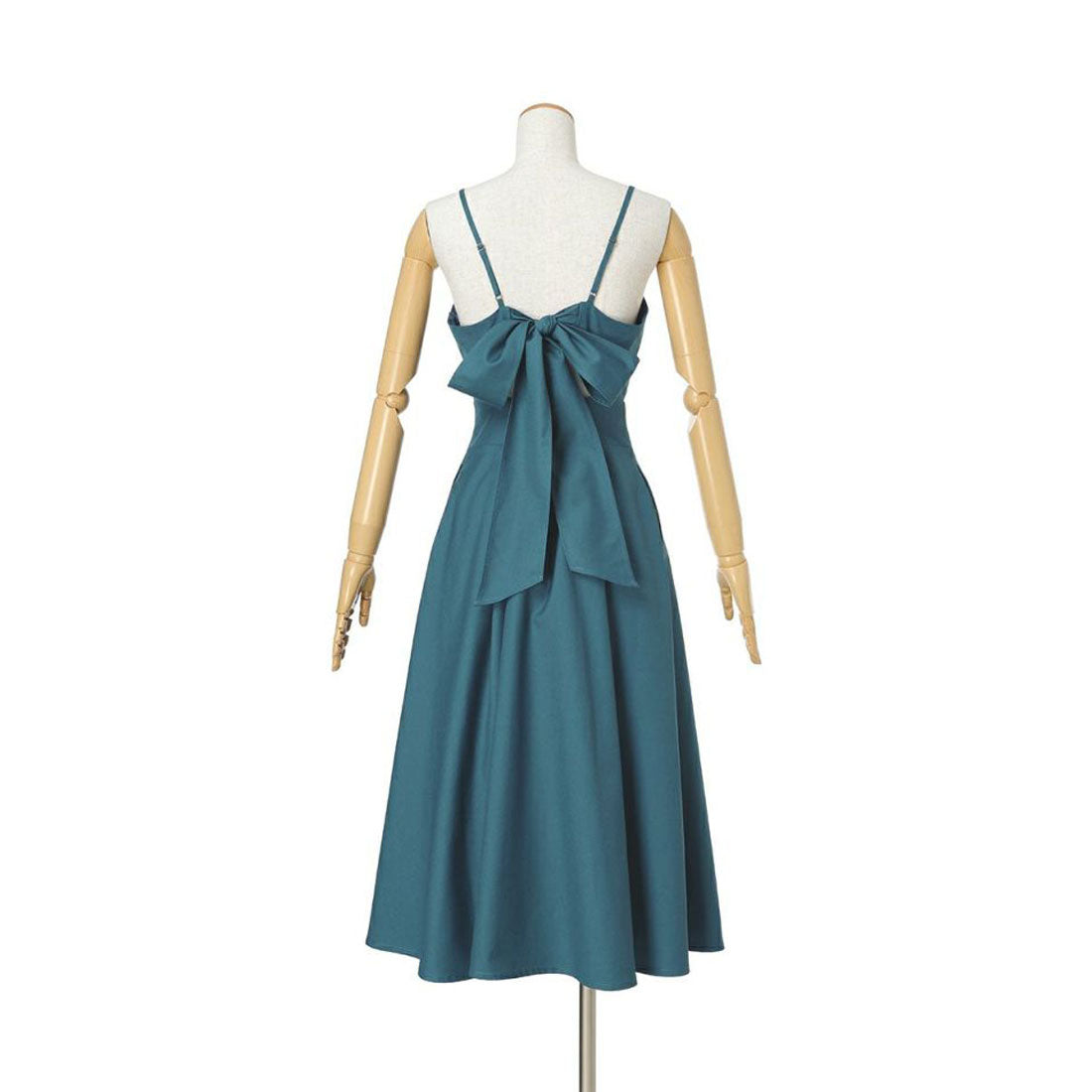 アンアナザーアンジェラス an another angelus 【洗える】バック カッティング キャミ ワンピース  （BLUE GREEN） BLUE GREEN