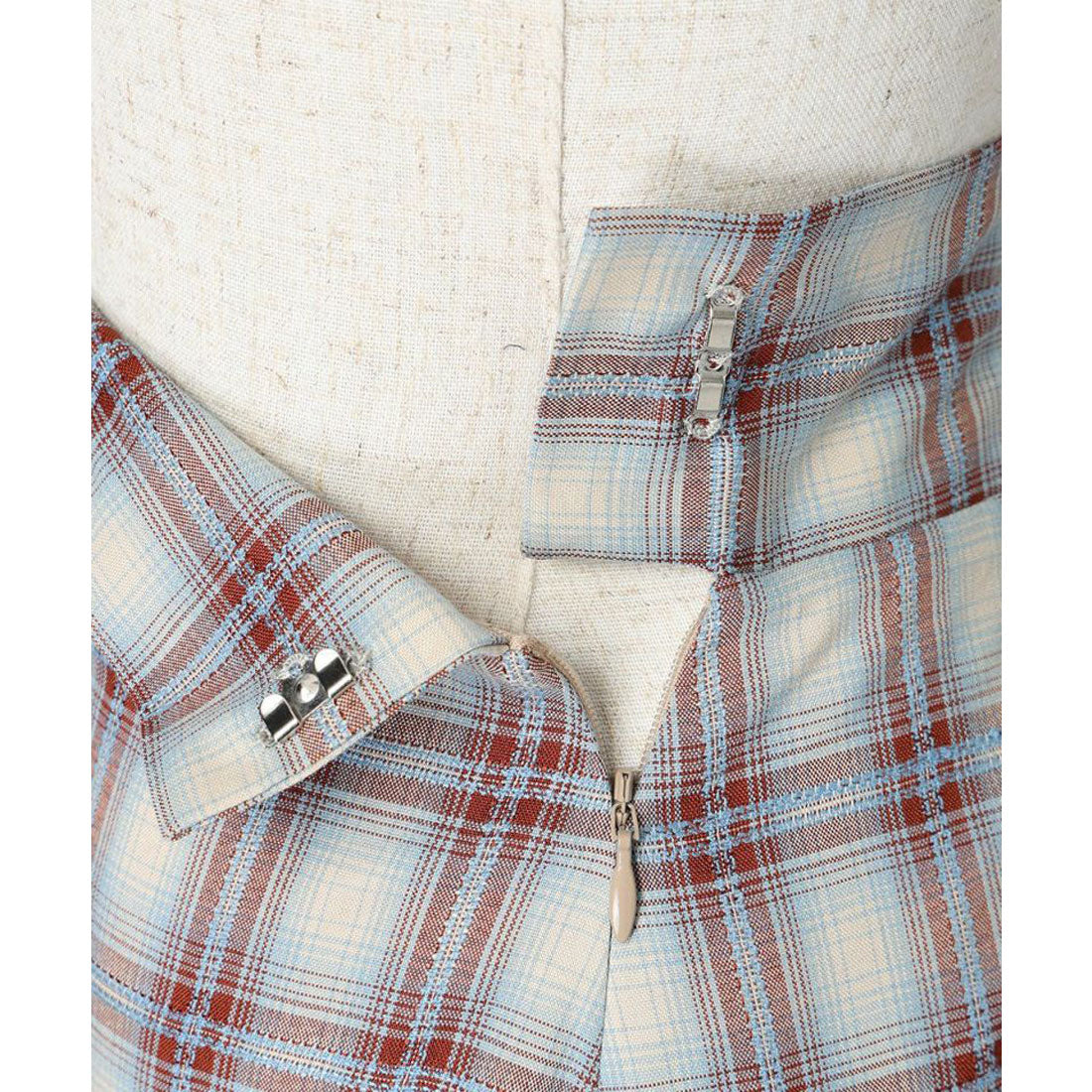 an another angelus an another angelus Rakuten Girls Award 【Model Worn Product】 Checked Draped Ruffle Skirt 【Washable】