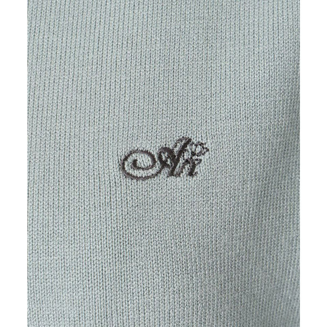 アンアナザーアンジェラス an another angelus 【洗える】ANロゴ刺繍ニットポロ（MINT GRAY） MINT GRAY