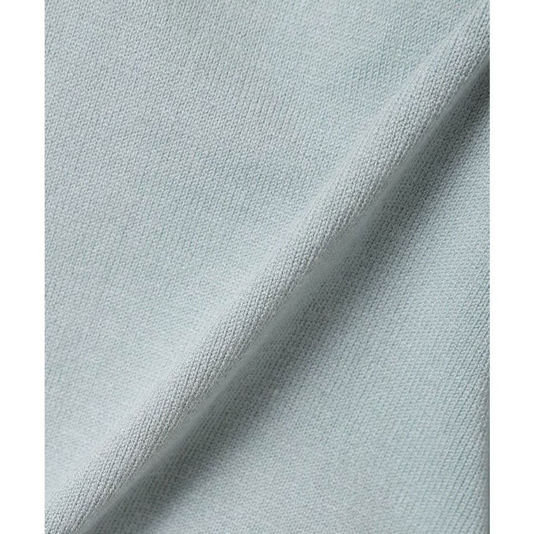 アンアナザーアンジェラス an another angelus 【洗える】ANロゴ刺繍ニットポロ（MINT GRAY） MINT GRAY