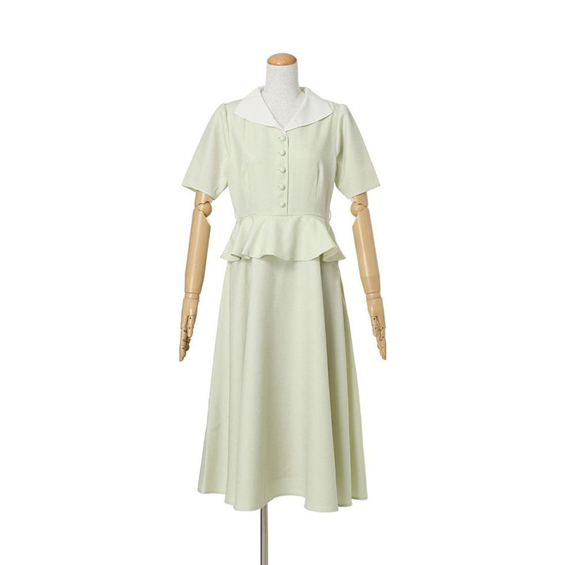 アンアナザーアンジェラス an another angelus クレリックペプラムワンピース （L/GREEN） L/GREEN